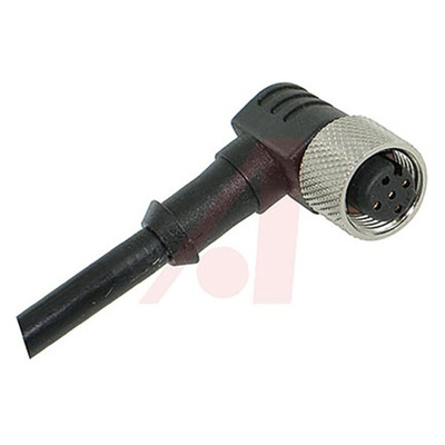 Banner Right Angle Female 5 way M12 to Unterminated Sensor Actuator Cable, 5m