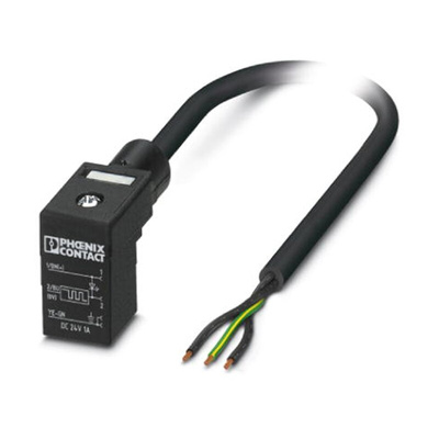 Phoenix Contact 3 way DIN 43650 Form C to Sensor Actuator Cable, 1.5m
