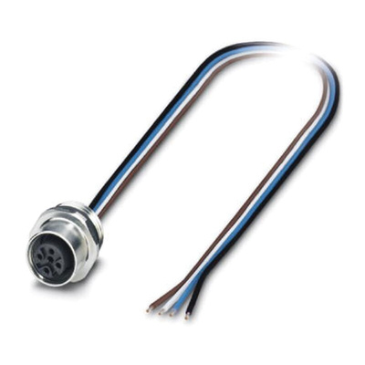 Phoenix Contact Female 4 way M12 to Sensor Actuator Cable, 500mm