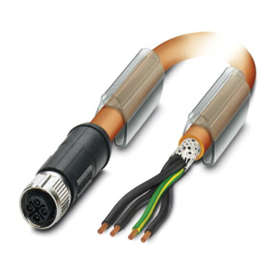 Phoenix Contact Female 4 way M12 to Sensor Actuator Cable, 10m