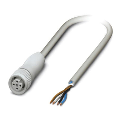 Phoenix Contact Female 4 way M12 to Sensor Actuator Cable, 3m