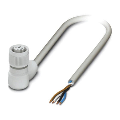 Phoenix Contact Female 4 way M12 to Sensor Actuator Cable, 3m