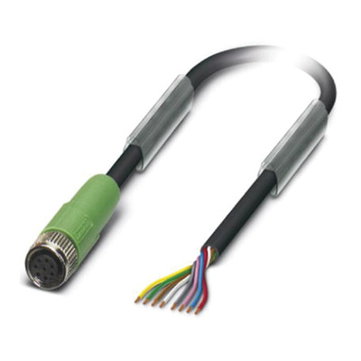 Phoenix Contact Female 8 way M8 to Sensor Actuator Cable, 3m