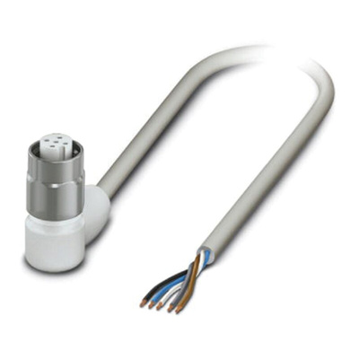 Phoenix Contact Female 5 way M12 to Sensor Actuator Cable, 3m