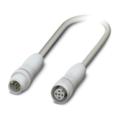 Phoenix Contact Male 5 way M12 to Female 5 way M12 Sensor Actuator Cable, 3m
