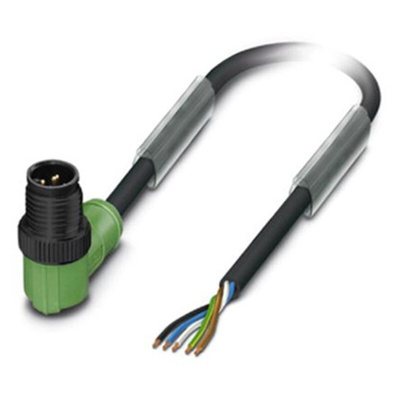Phoenix Contact Male 5 way M12 to 5 way Unterminated Sensor Actuator Cable, 1.5m