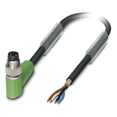 Phoenix Contact Male 4 way M8 to 4 way Unterminated Sensor Actuator Cable, 1.5m