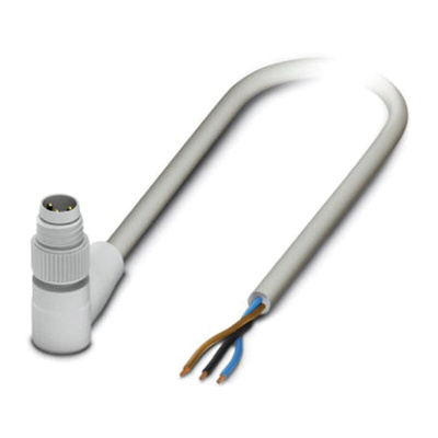 Phoenix Contact Male 3 way M8 to Sensor Actuator Cable, 1.5m