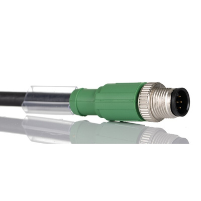 Phoenix Contact Male 8 way M12 to Female 8 way M12 Sensor Actuator Cable, 300mm