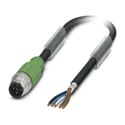 Phoenix Contact Male 5 way M12 to Sensor Actuator Cable, 5m