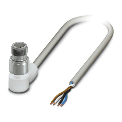 Phoenix Contact Male 4 way M12 to Sensor Actuator Cable, 10m