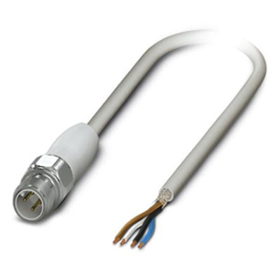 Phoenix Contact Male 4 way M12 to Sensor Actuator Cable, 10m