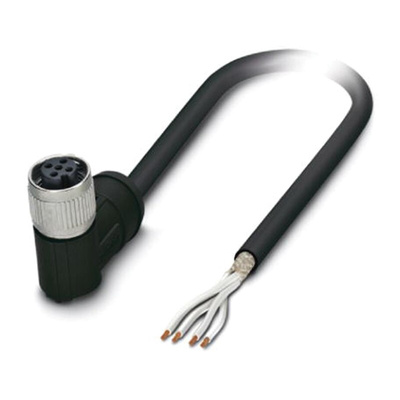 Phoenix Contact Female 4 way M12 to 4 way Unterminated Sensor Actuator Cable, 5m