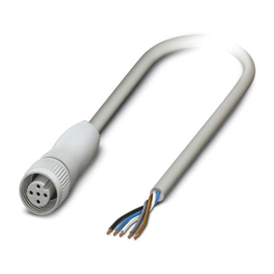 Phoenix Contact Female 5 way M12 to 5 way Unterminated Sensor Actuator Cable, 10m