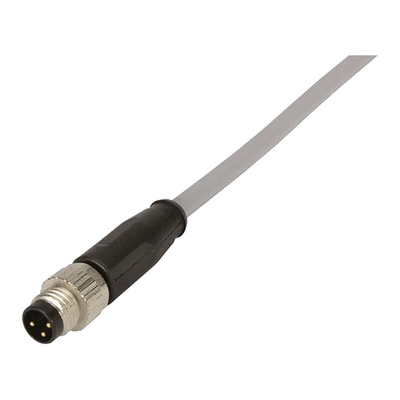 Harting Straight Male 3 way M8 to Unterminated Sensor Actuator Cable, 1m