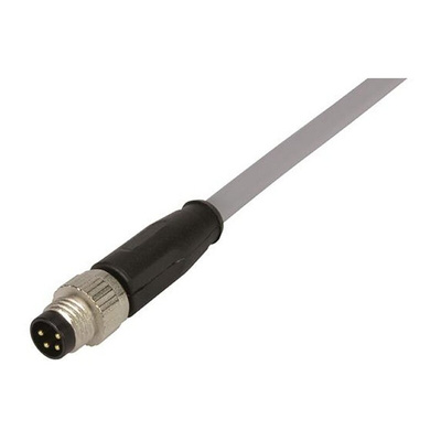 HARTING Straight Male 4 way M8 to Unterminated Sensor Actuator Cable, 10m