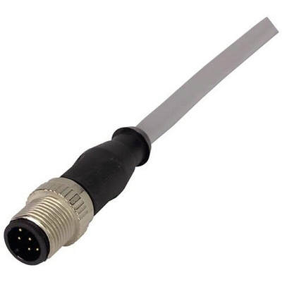 Harting Straight Male 8 way M12 to Unterminated Sensor Actuator Cable, 5m