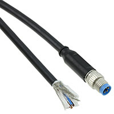 TE Connectivity Straight Male 4 way M8 to Unterminated Sensor Actuator Cable, 1.5m