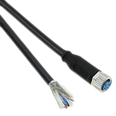 TE Connectivity Straight Female 4 way M8 to Unterminated Sensor Actuator Cable, 1.5m