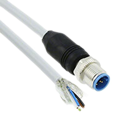 TE Connectivity Male 5 way M12 to Unterminated Sensor Actuator Cable, 1.5m