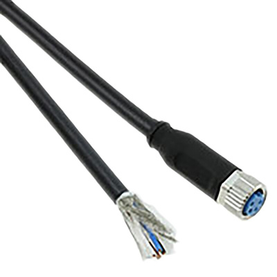 TE Connectivity Female 4 way M8 to Unterminated Sensor Actuator Cable, 1.5m