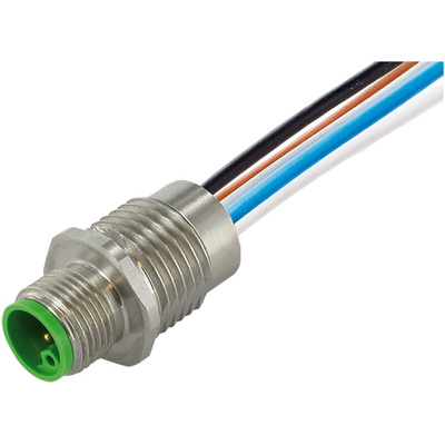 Murrelektronik Limited Straight Male 5 way M12 to Unterminated Sensor Actuator Cable, 500mm