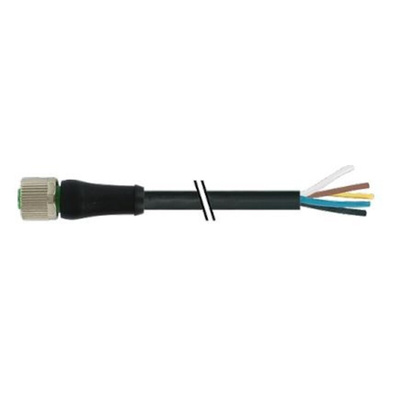 Murrelektronik Limited Straight Female 5 way M12 to Unterminated Power Cable, 3m