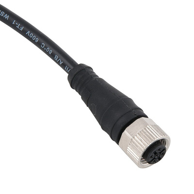 Molex Straight Female 4 way M12 to Unterminated Sensor Actuator Cable, 10m