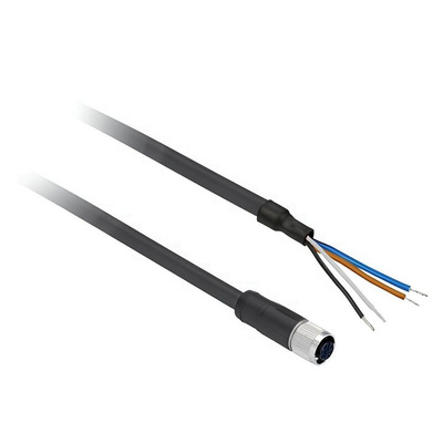 Telemecanique Sensors Straight Female 4 way M12 to M12 Sensor Actuator Cable, 5m