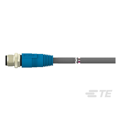 TE Connectivity Straight Male 8 way M12 to Unterminated Sensor Actuator Cable, 500mm