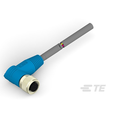 TE Connectivity Female 8 way M12 to Sensor Actuator Cable