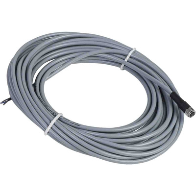 Telemecanique Sensors Straight Female 3 way M8 to Unterminated Sensor Actuator Cable, 10m