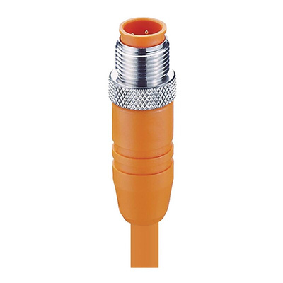 Lumberg Automation Straight Male 4 way M12 to Unterminated Sensor Actuator Cable, 2m