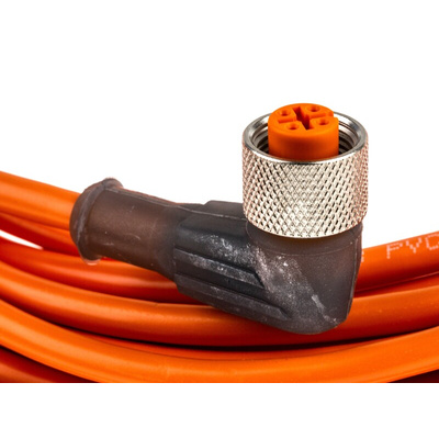 Lumberg Automation Right Angle Female 4 way M12 to Unterminated Sensor Actuator Cable, 10m