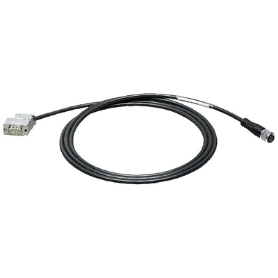 Siemens Right Angle Female 8 way M12 to Straight Male 9 way 9 Pin D-sub Sensor Actuator Cable, 2m