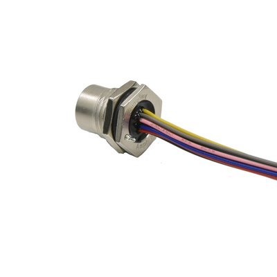 Amphenol Female 17 way M12 to Unterminated Sensor Actuator Cable, 200mm