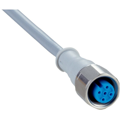 Sick Female 4 way M12 to Unterminated Sensor Actuator Cable, 5m