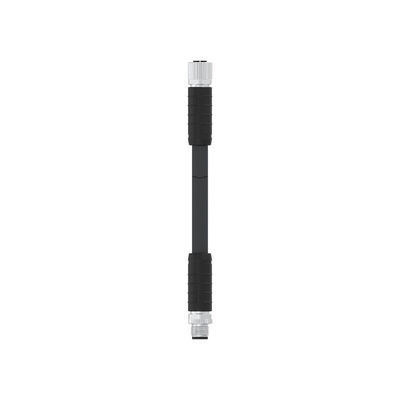TE Connectivity Straight Male 4 way M12 to Straight Female 4 way M12 Sensor Actuator Cable, 1.5m