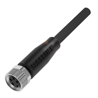 BALLUFF Straight Female M8 to Unterminated Sensor Actuator Cable, 2m