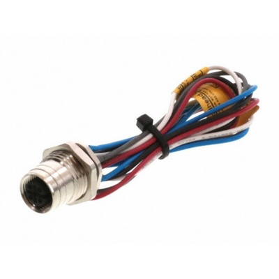 Brad from Molex Straight Female M12 to Female Unterminated Sensor Actuator Cable, 300mm