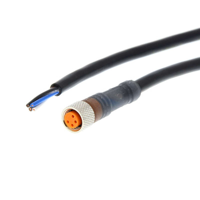 Omron Right Angle Female M8 to Unterminated Sensor Actuator Cable, 5m