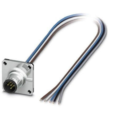 Phoenix Contact Straight Male M12 to Sensor Actuator Cable, 20mm