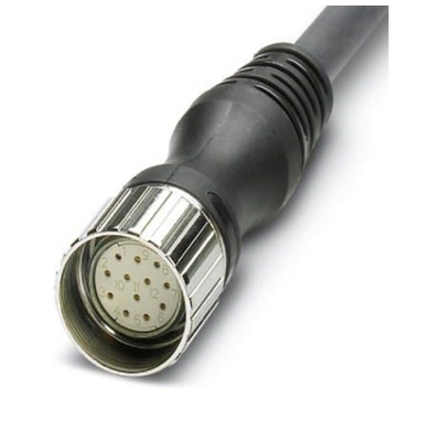 Phoenix Contact Straight Female M12 to Sensor Actuator Cable, 30m