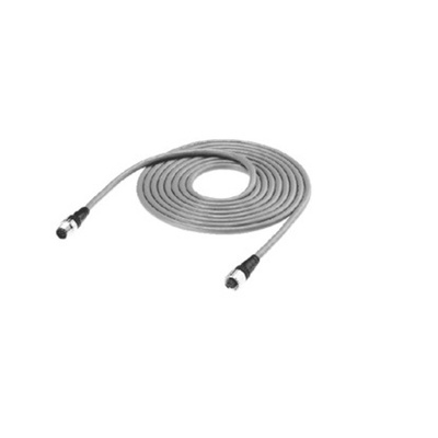 Omron Straight Female 8-Pin way M12 to Straight Male 8-Pin way M12 Actuator/Sensor Cable, 500mm