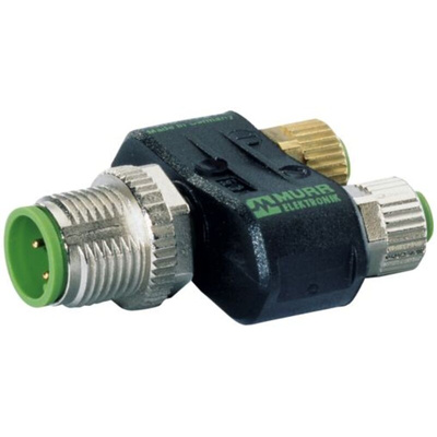Murrelektronik Limited Straight Male 4 way M12 to Straight Female 6 way M8 x 2 Connector, 42mm