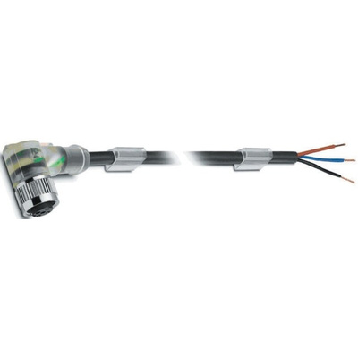 Phoenix Contact Right Angle Female 3 way M12 to Unterminated Sensor Actuator Cable, 5m
