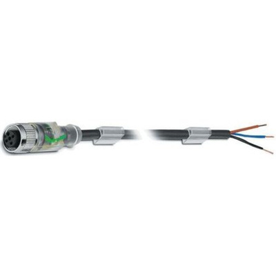Phoenix Contact Straight Female 3 way M12 to Unterminated Sensor Actuator Cable, 5m