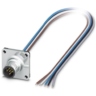 Phoenix Contact Male 5 way M12 to Sensor Actuator Cable, 500mm