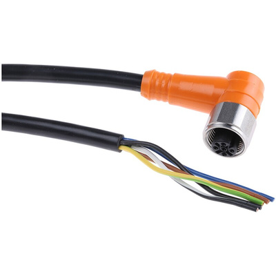 Telemecanique Sensors Right Angle Female 5 way M12 to Unterminated Sensor Actuator Cable, 5m