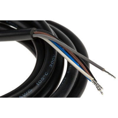 Banner Straight Female 5 way M12 to Unterminated Sensor Actuator Cable, 2m